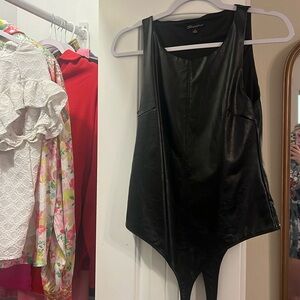 Leather bodysuit
